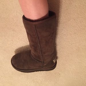 Dark brown tall ugg boots