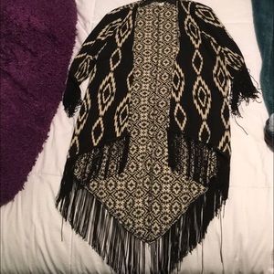 fringe cardigan