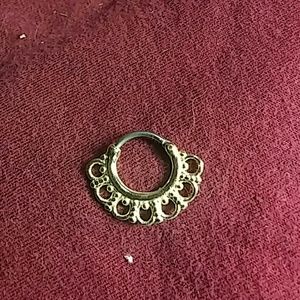 Gold septum ring