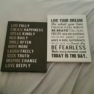 Inspirational wall decor