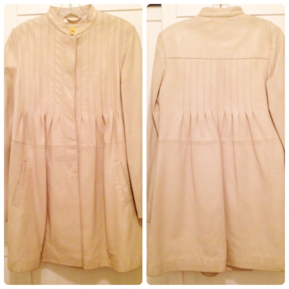 Catherine Malandrino leather jacket/coat dress - Picture 2 of 4