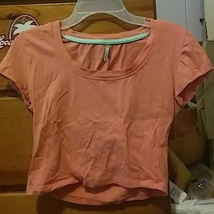 Peach Crop Top