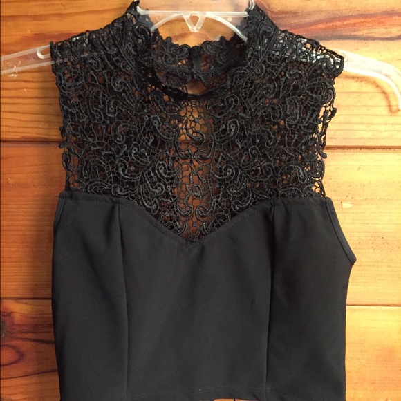 Lace crop top