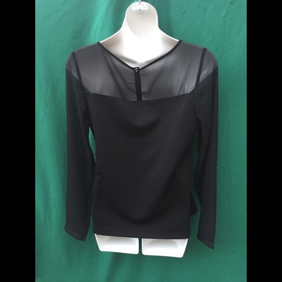 Long sleeve Ann Taylor illusion top - Picture 2 of 4
