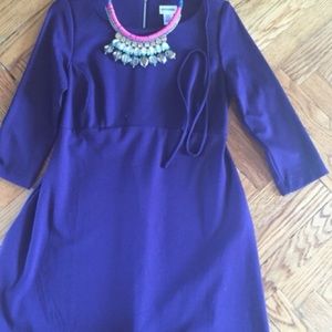 Deep purple maternity dress