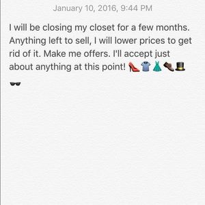 Closet close out!!