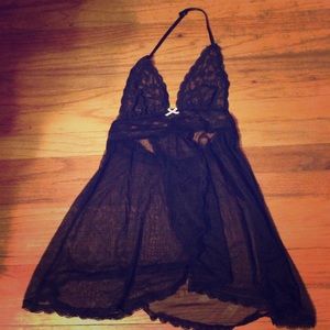 Victoria's Secret size small nightie black lace