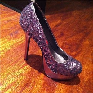 Sequin Heel