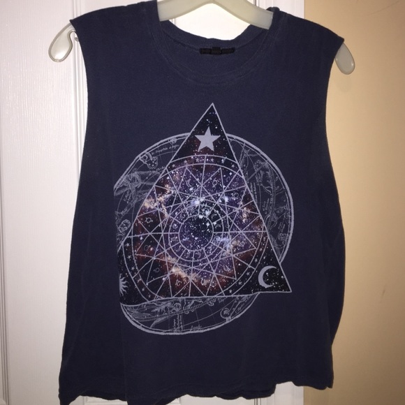 Galaxy print tank top