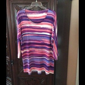 Cold Water Creek multicolored tunic size M