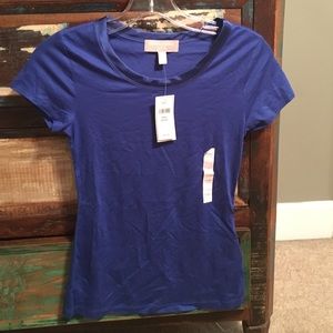 NWT Banana Republic P XXS blue crewneck t-shirt