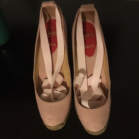 Christian Louboutin Canvas espadrilles light Pink