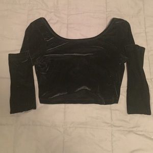Velvet Crop Top