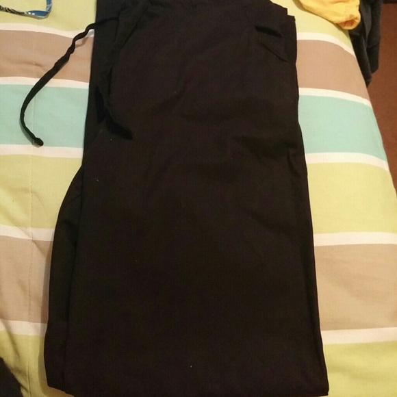 Black scrub pants