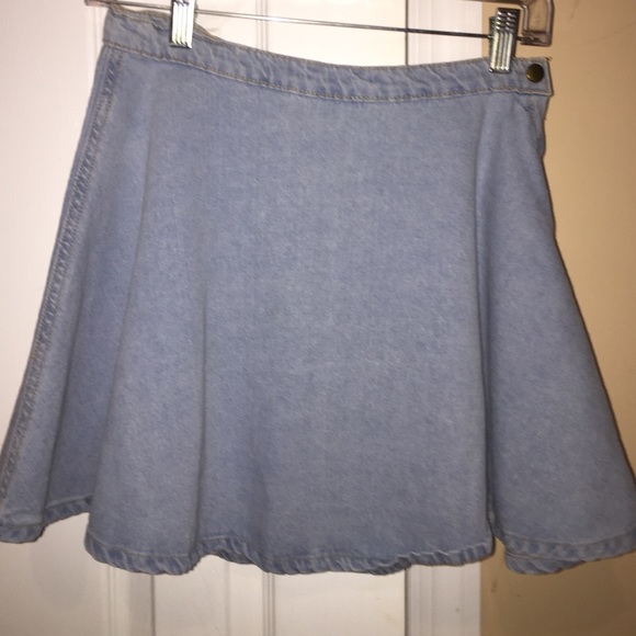 Denim circle skirt