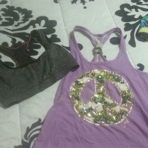 Sports bra and shirt