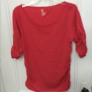 Gap Orange/Red 1/2 Sleeve Shirt