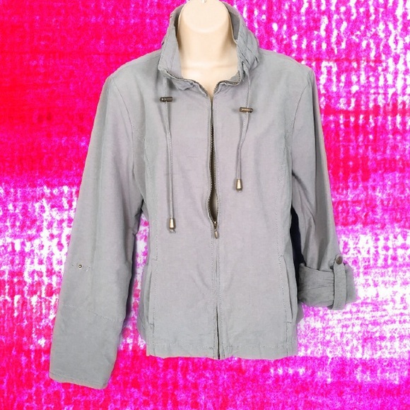 Live a Little Lightweight Khaki Jacket - Picture 2 of 4