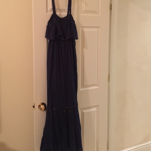 Navy blue maxi dress