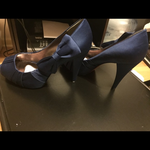 Navy Blue Paris Hilton heels