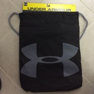 Under Armour Sackpack two toned gray and black