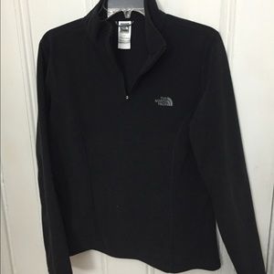 The North Face Black 1/4 Zip Fleece Pullover