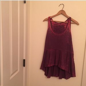 Free people distressed tank