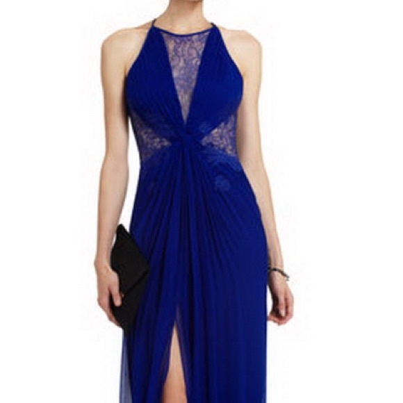BCBG royal blue gown retails at $500