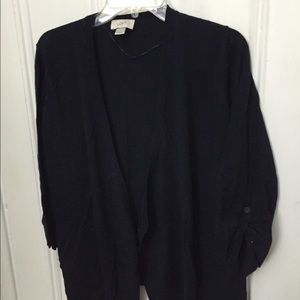 Loft Navy Open Sweater