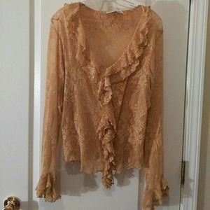 Champagne lace top