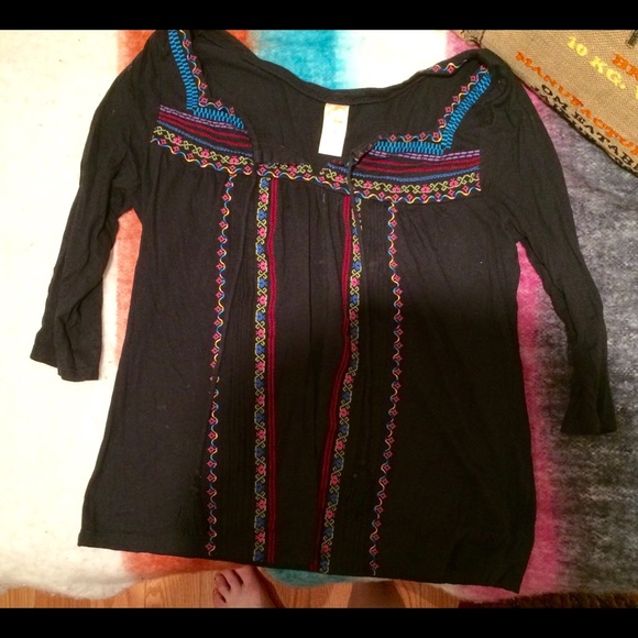 Anthropologie peasant top