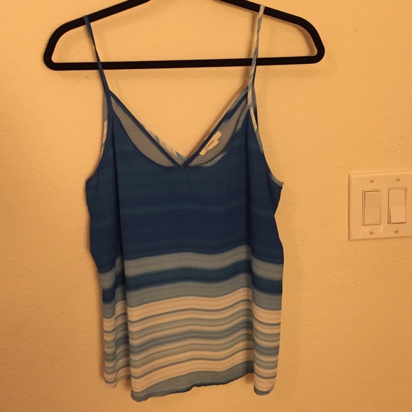 Blue and White Top
