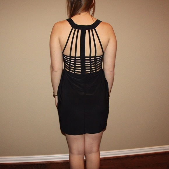 Caged Back Little Black Dress