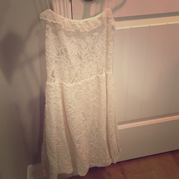 For love and lemons lace white dress Small S