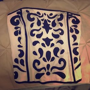 Black and white corset