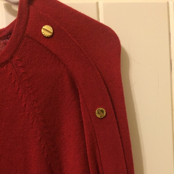 Red Michael Kors studded sweater. - Picture 2 of 3