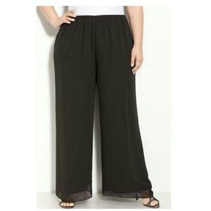 Plus Size Women's Alex Evenings Chiffon Pants