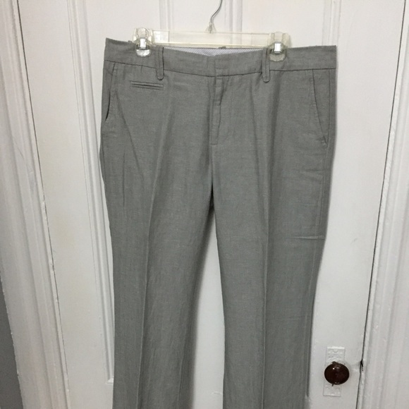 Gap Hip Slung Fit Grey Patterned Dress Pants
