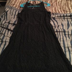 Lace detailed stretch dress