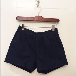 Jcrew - Pull on navy blue shorts