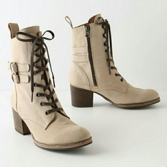 Anthropologie Shoes - Holding Horses Buckled Paddock Boots in Cream