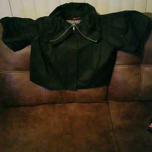 Like new black puff sleeve shrug jacket