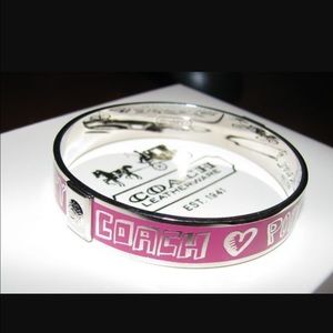 NWOT Coach poppy bangle style bracelet