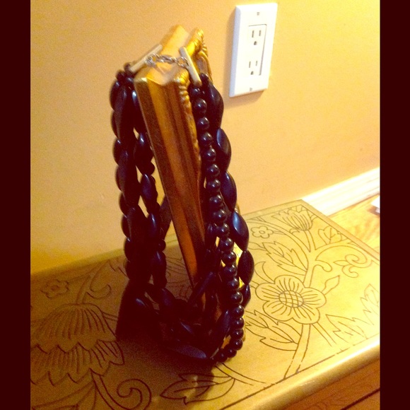 Black beets necklace.