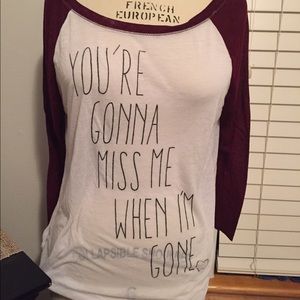 Baseball style long sleeve