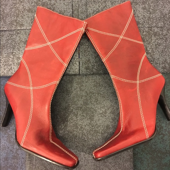 B.P. Candy Red Calf Boots