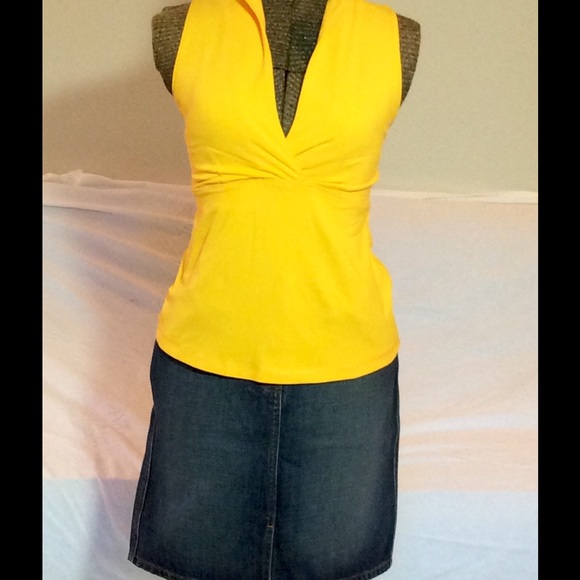 J Crew denim skirt. Tank sold separate. - Picture 2 of 3