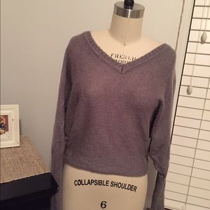 Cropped grey sweater
