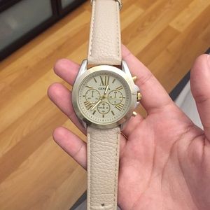 Tan Geneva watch