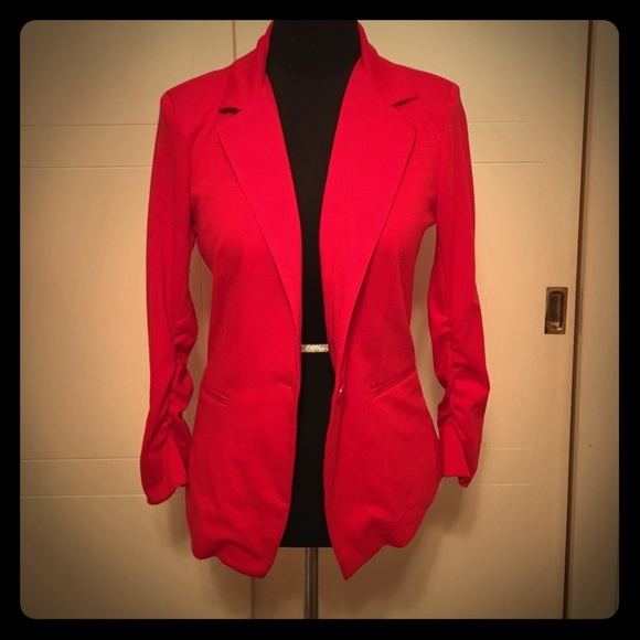 Red blazer jacket